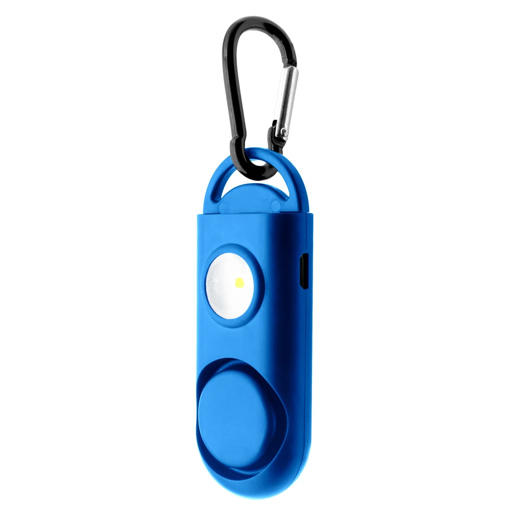 Portable rechargeable self defense portable light strobe self defense flashlight anti-attack keychain alarm