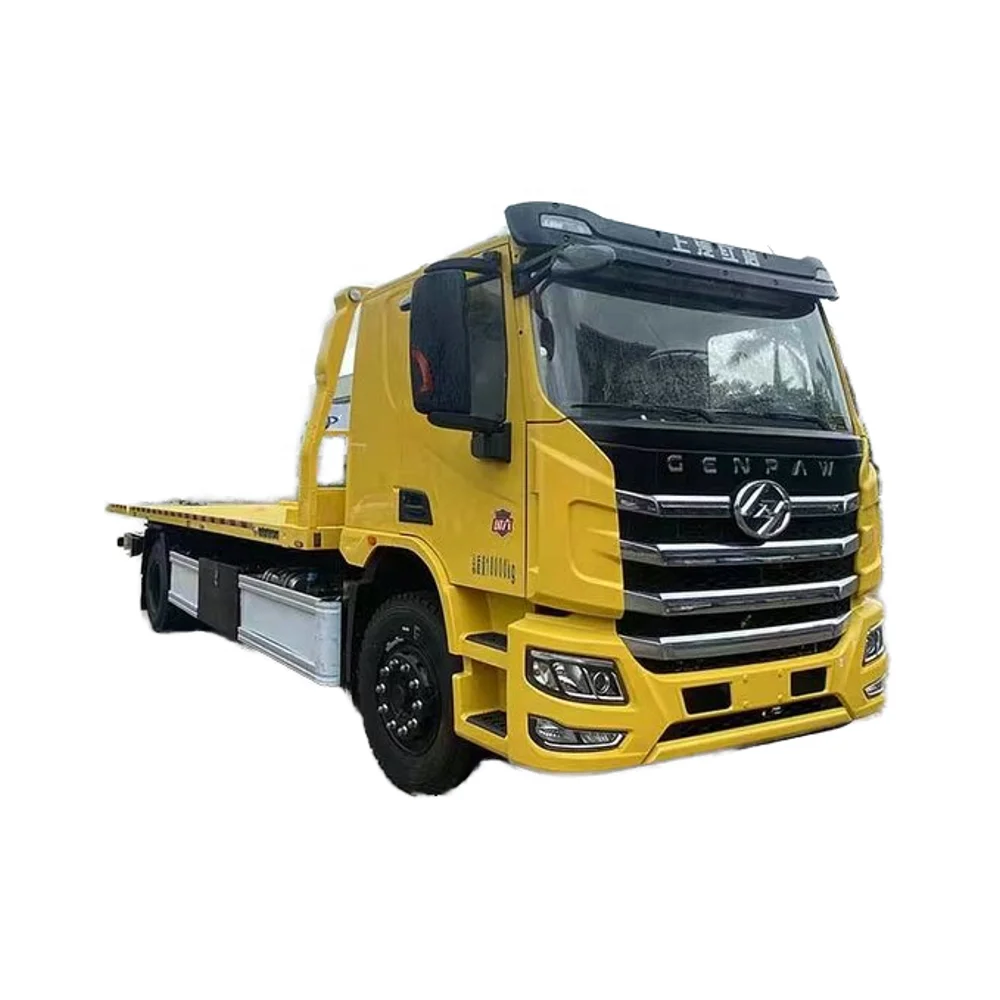 Hongyan тяжелый 8 тонн Аварийный Грузовик 4*2 бортовой прицеп для продажи дорожного спасательного автомобиля