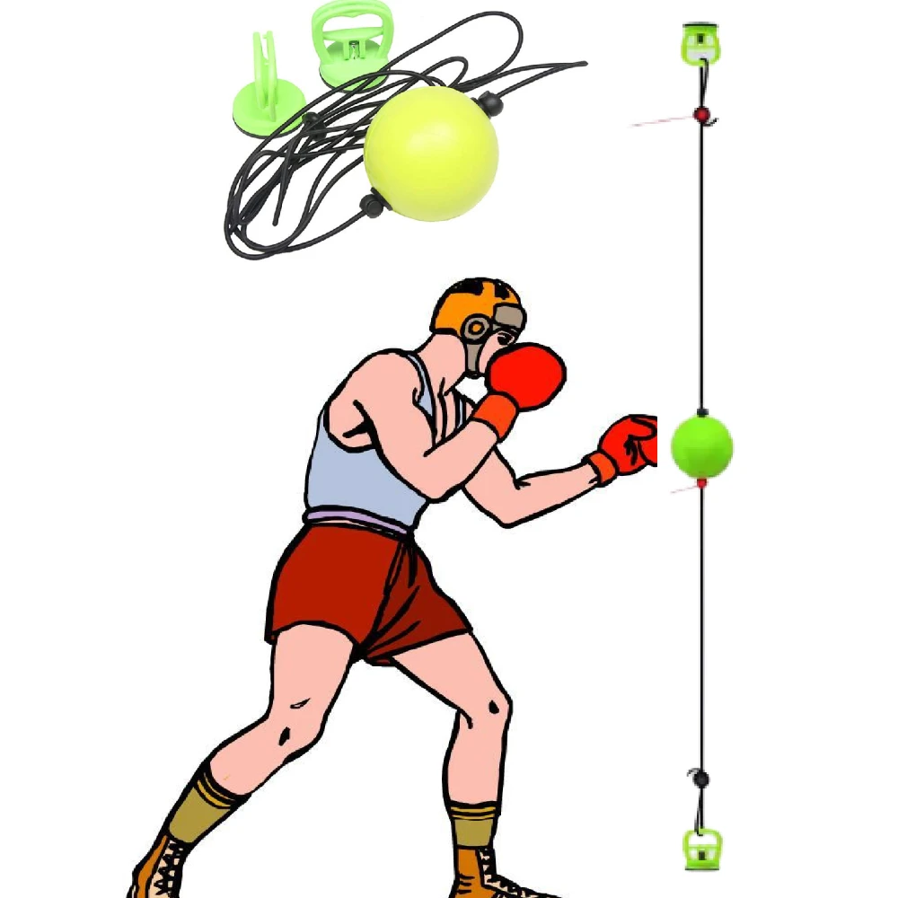 Двухсторонний Мяч с насосом, мяч для тренировки реакции, идеально подходит для спортзала, MMA, бокса, спортивного дырокола