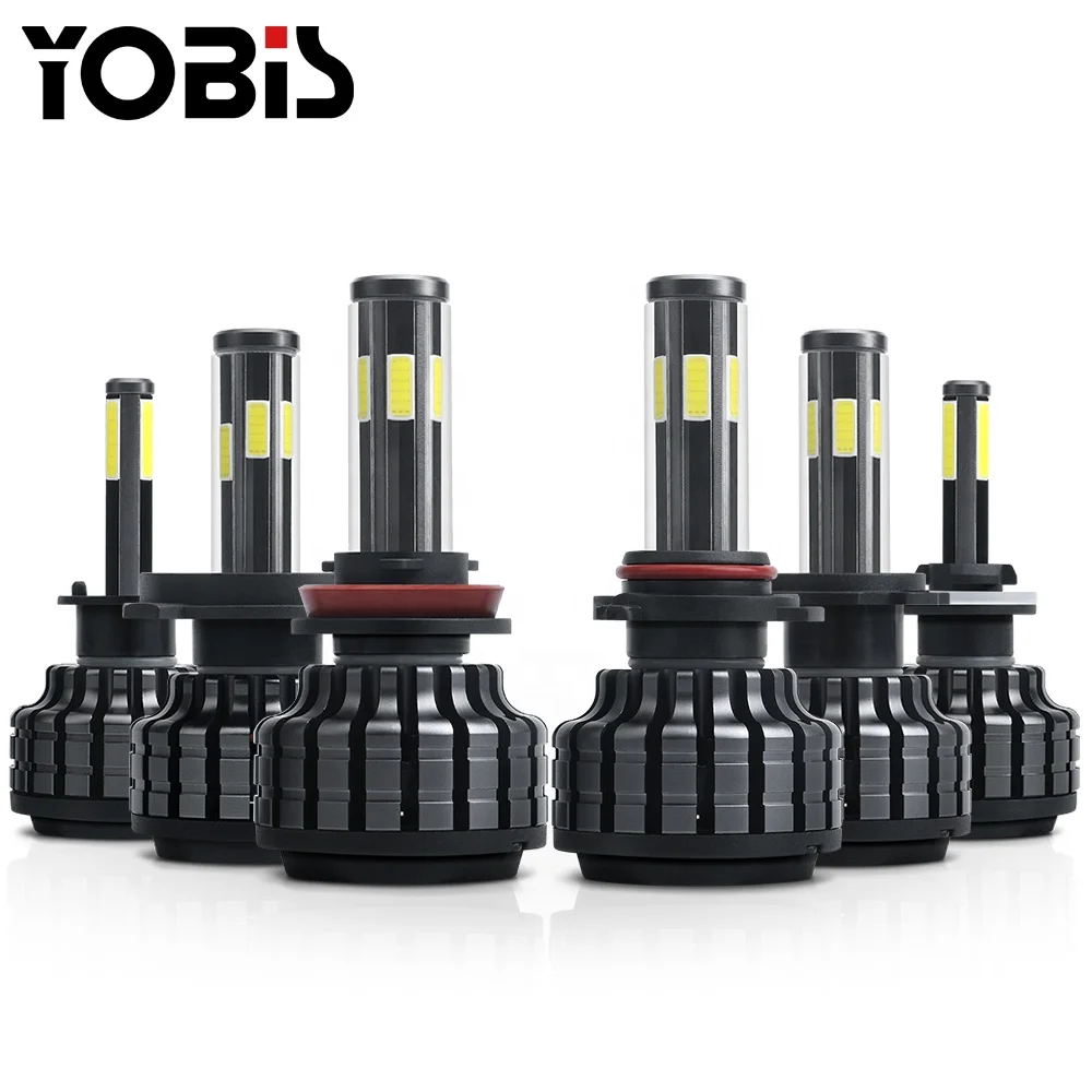  f6 f5 f3 f2 9005 9007 h4 h11 45w 55w lens csp crv auto car laser projector 4 sides led headlight bulb for