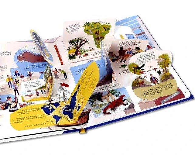Детская 3d-книга мультяшная детская книга для