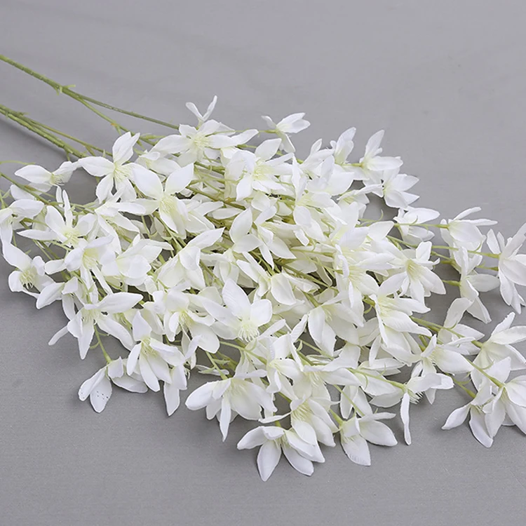 
Simulate 2 forks freesia wedding flower arrangement home decor furnishings fragrant orchid 