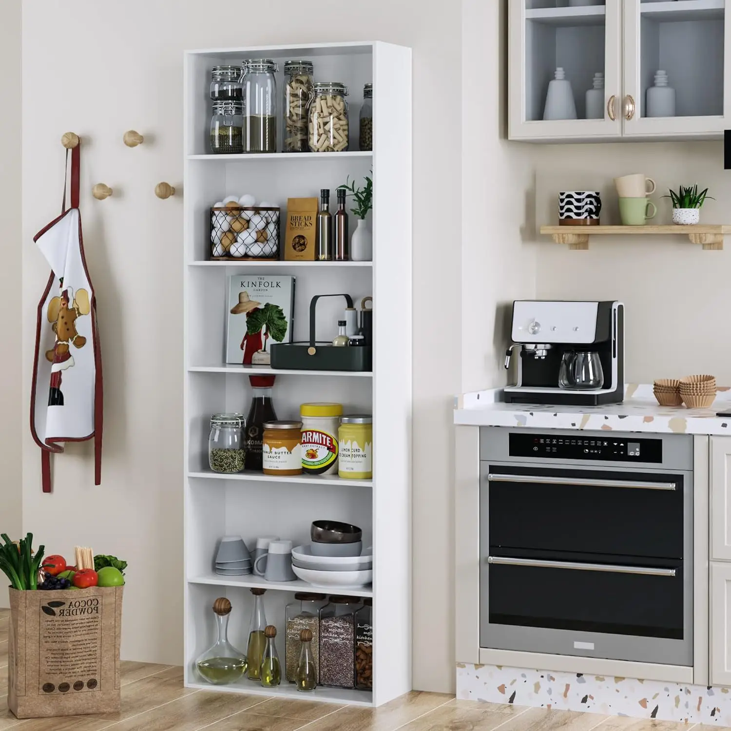 Brown Record Player Stand for Living Room Bedroom 3 Tier End Table Record Player Table with Storage, Vinyl Record Storage