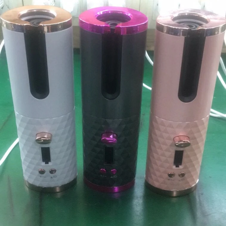 
Personal Cordless Rechargeable Curler LCD Digital Display Hair Curler At Home electric curling tongs 