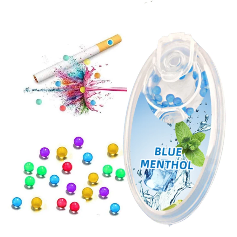 Promotional various small balls cigarette mint watermelon on ice flavor capsules cigarette balls mint