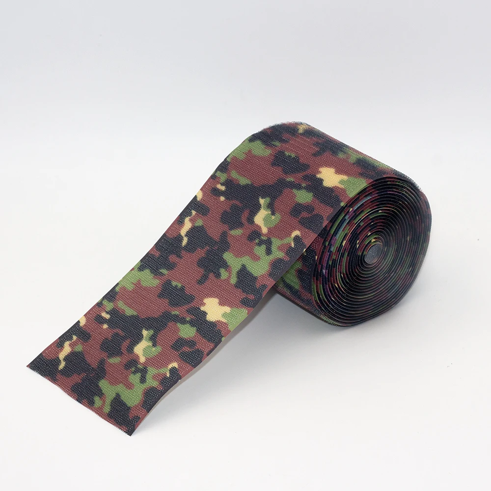 Outdoor camouflage traps camouflage print tape for jacket backpack with hook and loop Different Size Tape Fastener