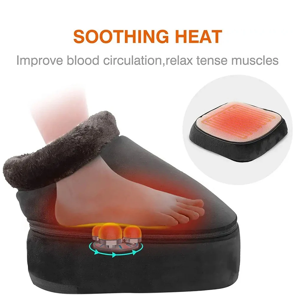 Luyao 685A Remote Foot Care 2- in -1 Shiatsu Kneading Feet & Back Heat Massager, Foot Warmer massager for Winter