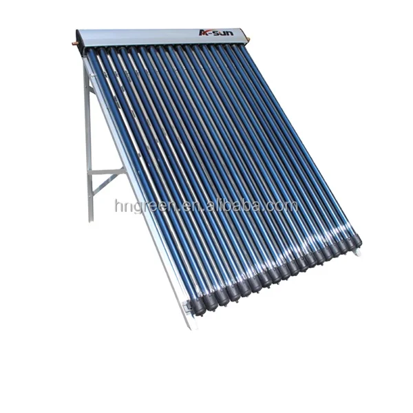 Anti-freeze pressurized solar collector with heat pipe