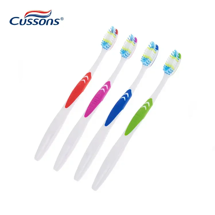 Toothbrush Manufacturer Hot Sale High Quality Logo Printed Colorful Nylon Bristles Adult Toothbrush