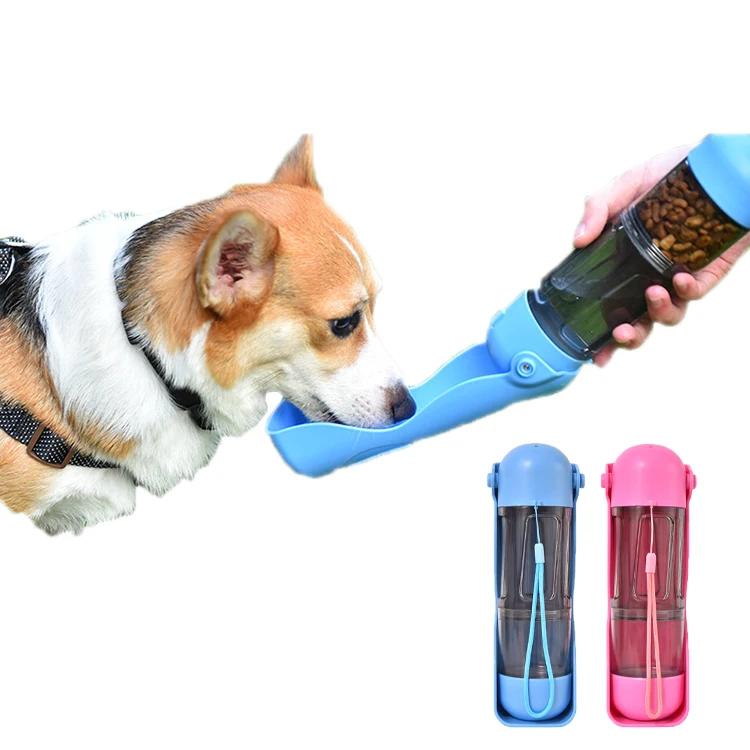 Dog Water Bottle Portable Pet Travel Bowl Foldable Dispenser for Walking Hiking