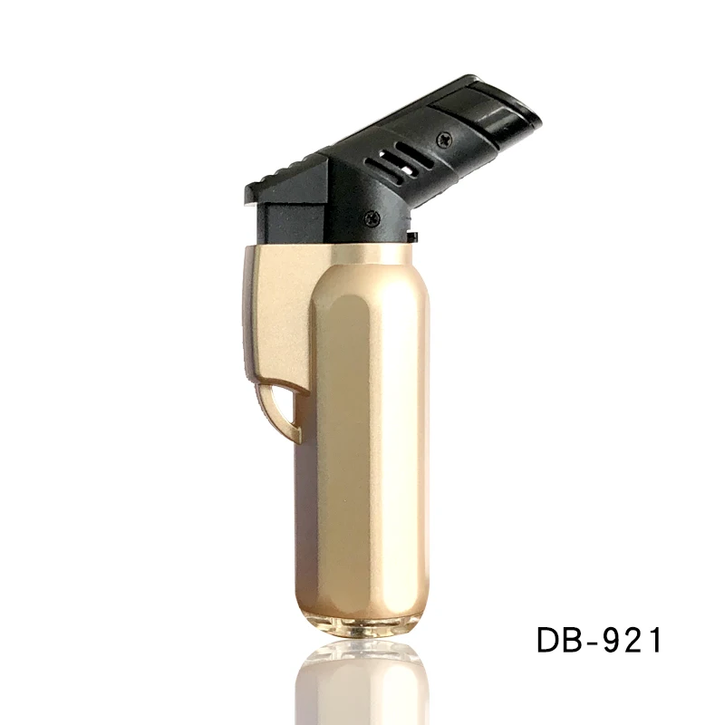 DEBANG Custom Windproof Metal Gas Butane Jet Torch Lighter suitable for light up ciagr