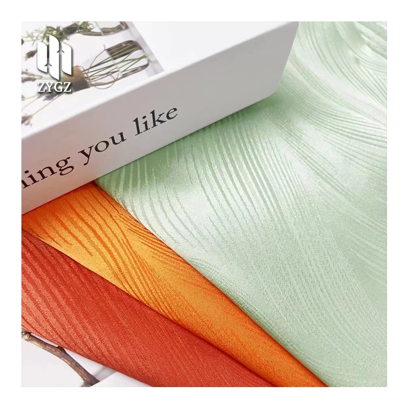 Latest design Elegant Fashion Wholesale Pattern Satin Silk Jacquard Brocade Fabric For Women Clothing Dress