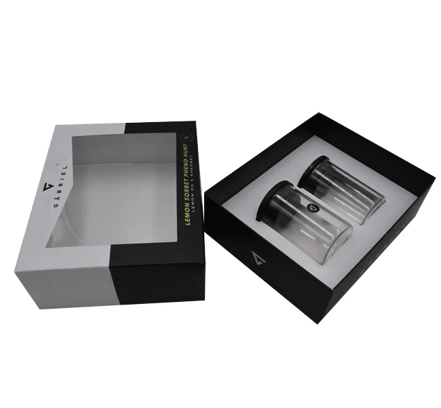 Картонная бумажная коробка с логотипом на заказ от производителя с крышкой и основанием для чая, меда, эфирного масла, подарочная упаковочная коробка с окошком