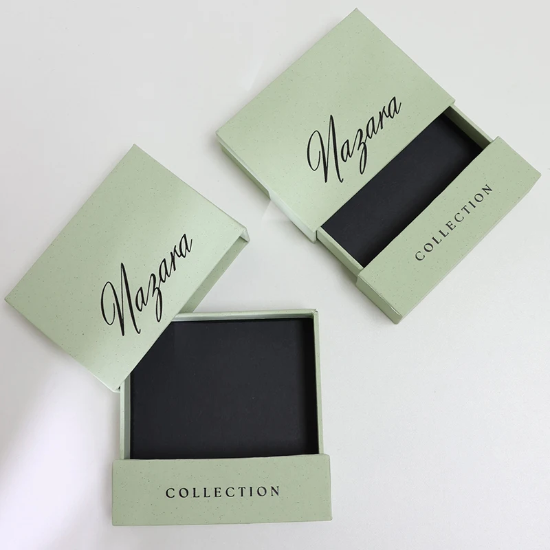 Eco-Friendly Handmade Cardboard Jewelry Box Creative Luxurious Satin Packaging for Necklaces Rings Bracelets