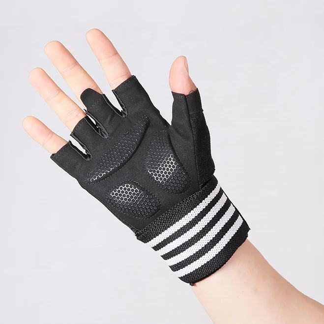 Adjustable Custom Logo Cycling Sports Gym Workout Weightlifting Gloves