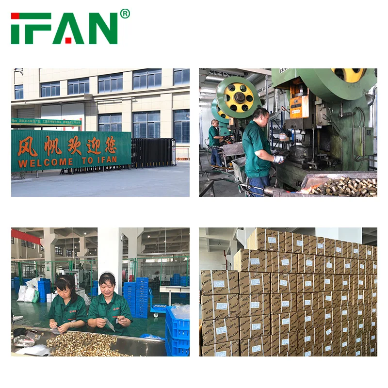 IFAN Factory Direct Brass Pipe And Fittings All Types Brass Plumbing Fittings 1/2 Inch Equal Tee Elbow Brass Fittings