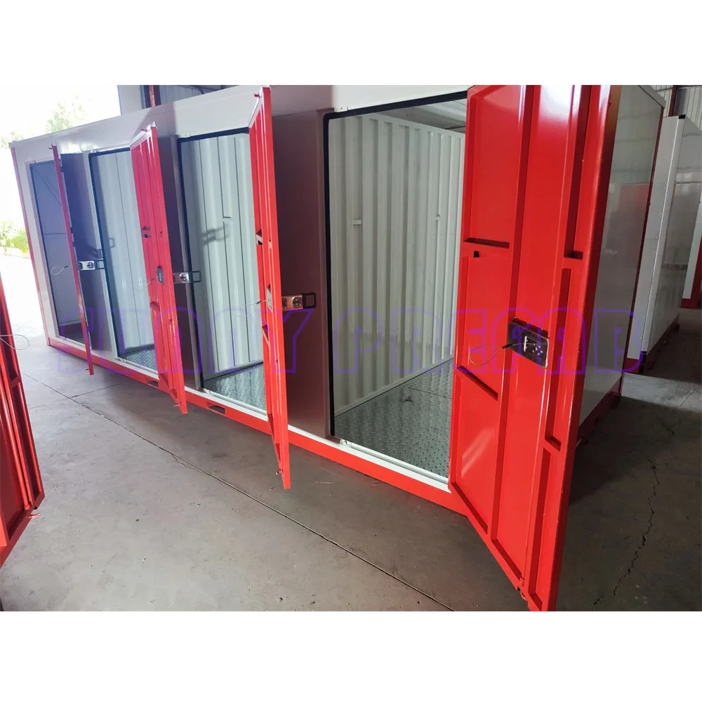 steel material prefab assemble stackable foldable mobile container  portable storage self storage units