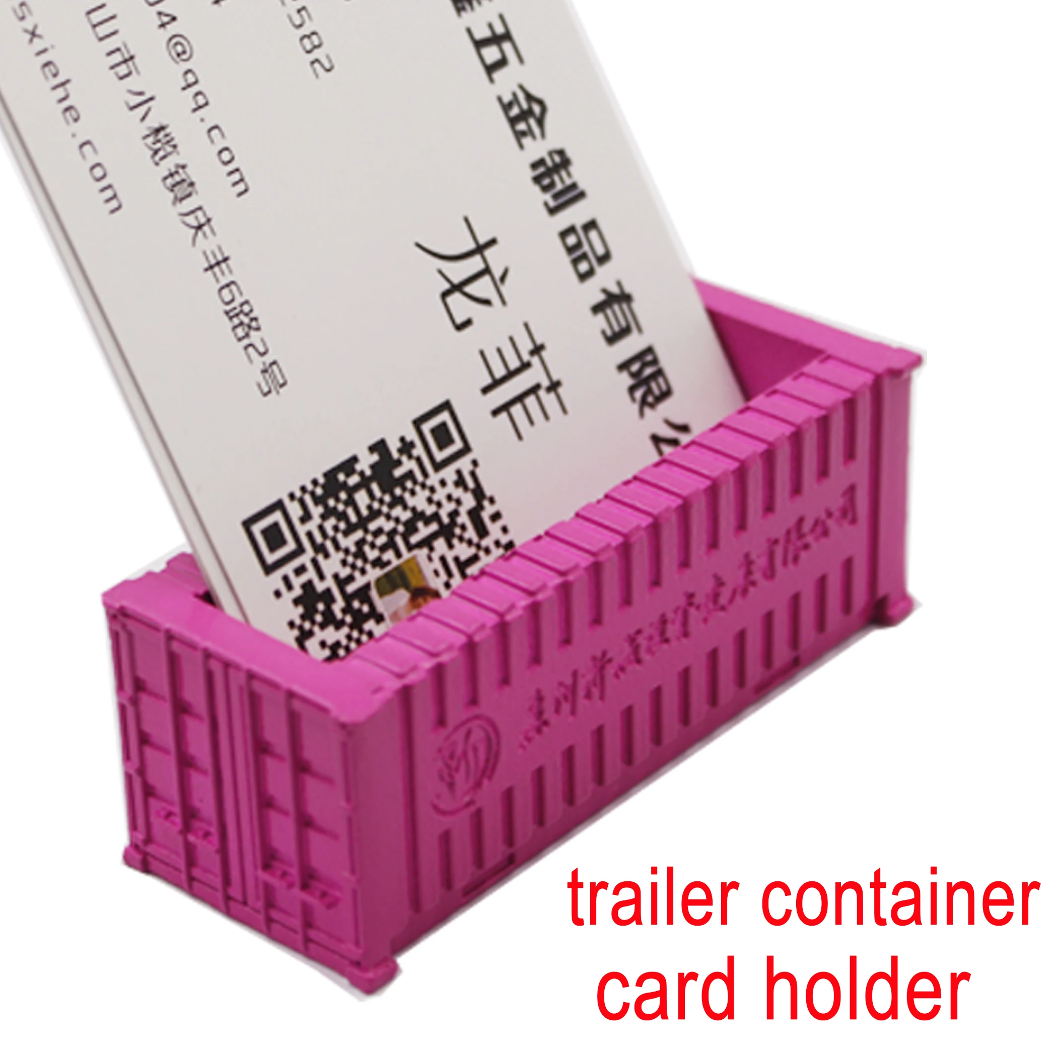 3D грузовик прицеп контейнер форма бизнес имя держатель карты Настольный набор сувенир транспортная компания подарок