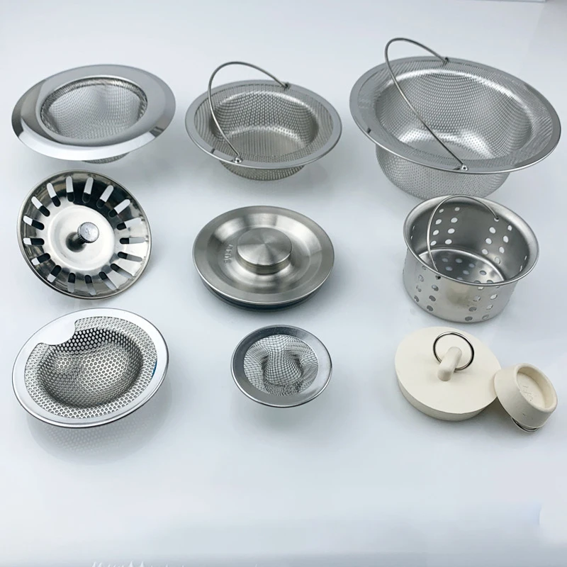 Sink filter basin wash basin leakage plug kitchen bowl trough water plug stainless steel floor drain vegetable basin lid