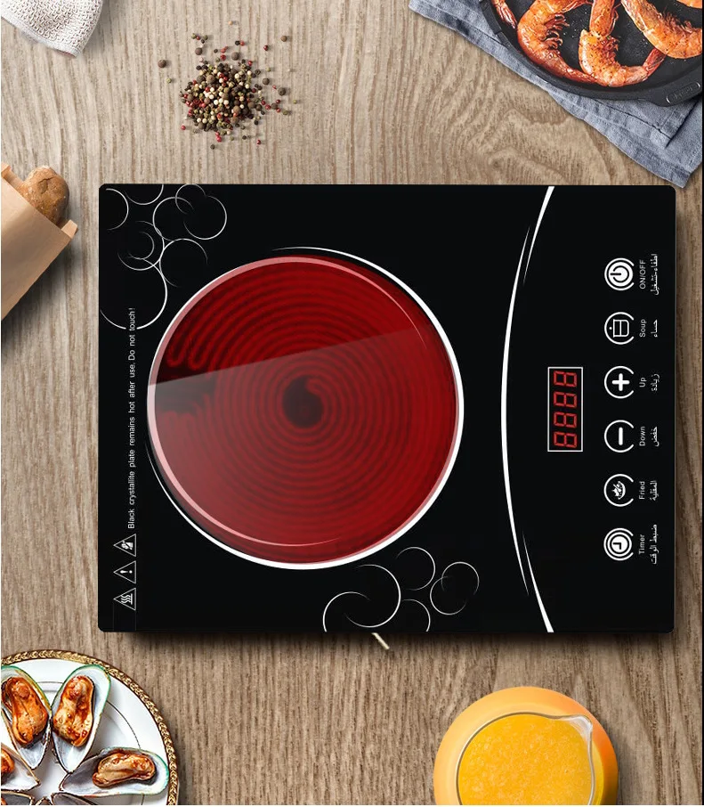 Wholesale Price 2200w Electric Sensor Ceramic Touch Stove Induction Infrared Hot Plate Induction Cookers