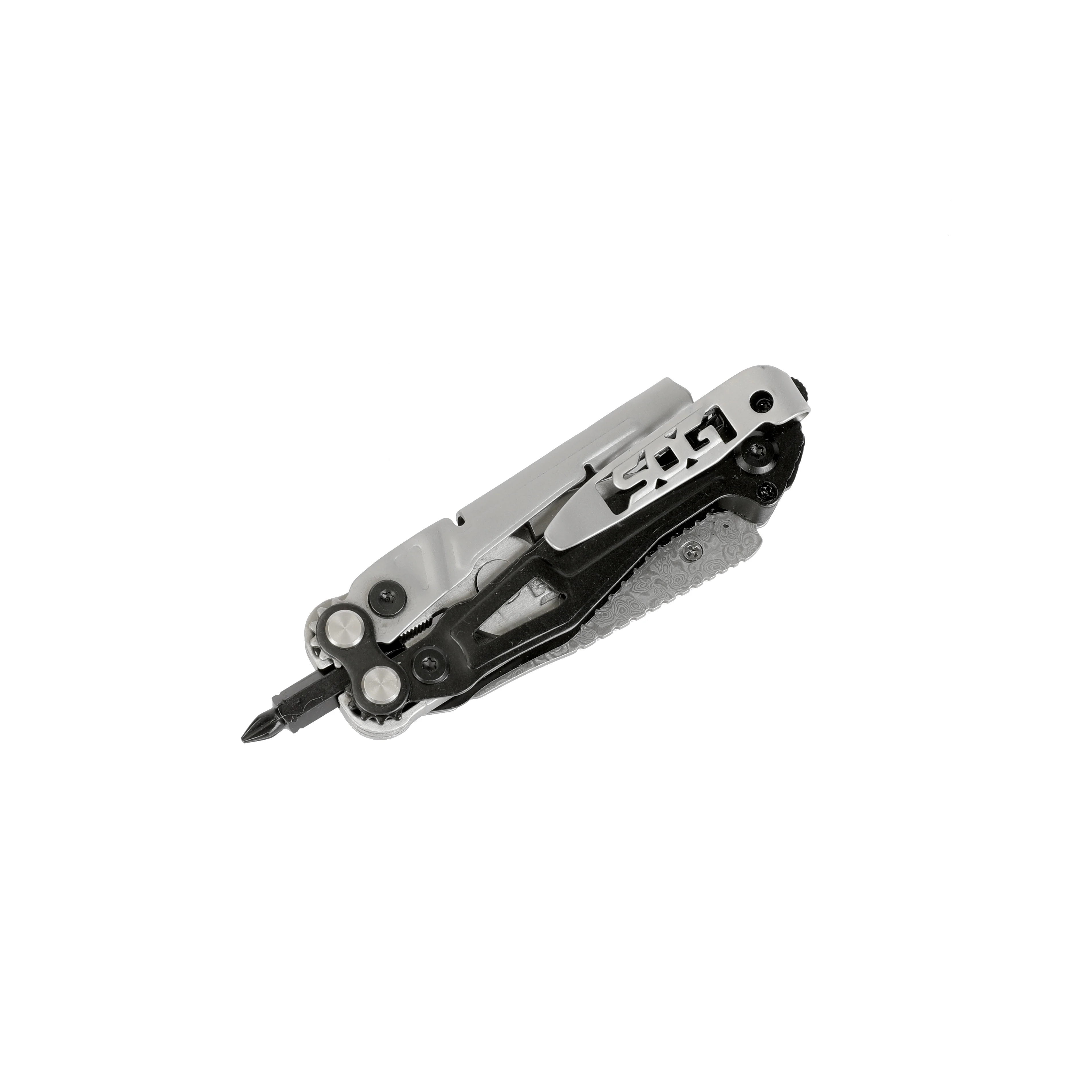 Реактор SOG дамасский EDC многофункциональный инструмент 10 инструментов включая нож с лезвием плоскогубцы магнитные 1/4 ' шестигранный держатель для кармана