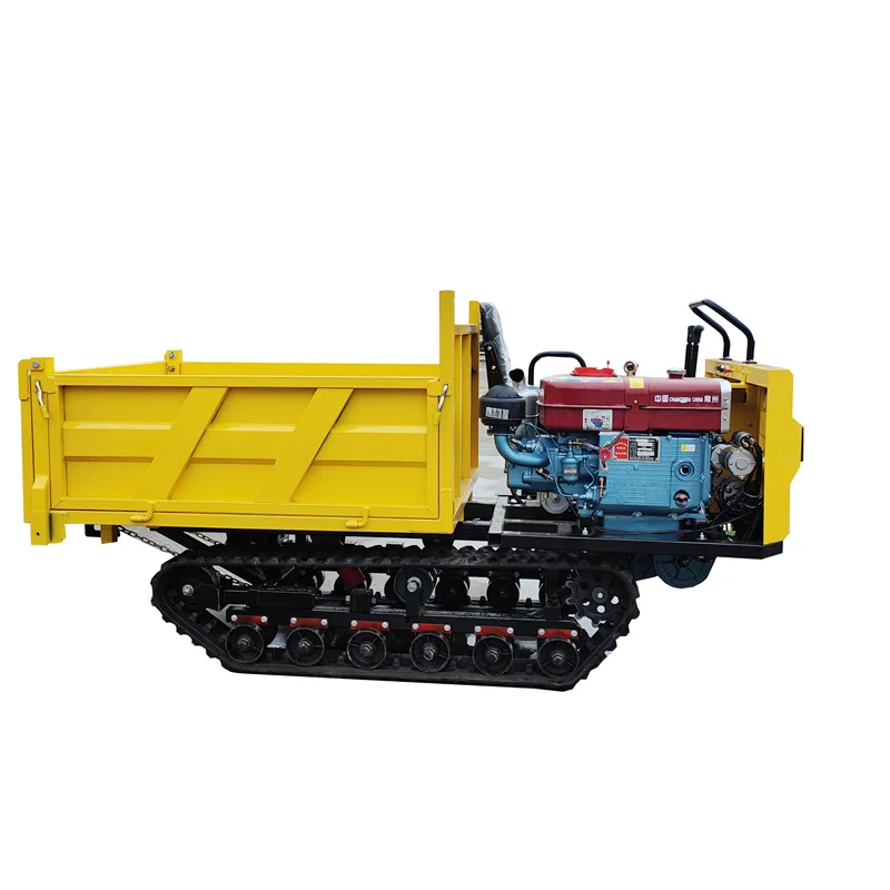 FREE SHIPPING transport Agriculture self loading Mini track Dumpers  automatic Farm mini Dumper 2000kg