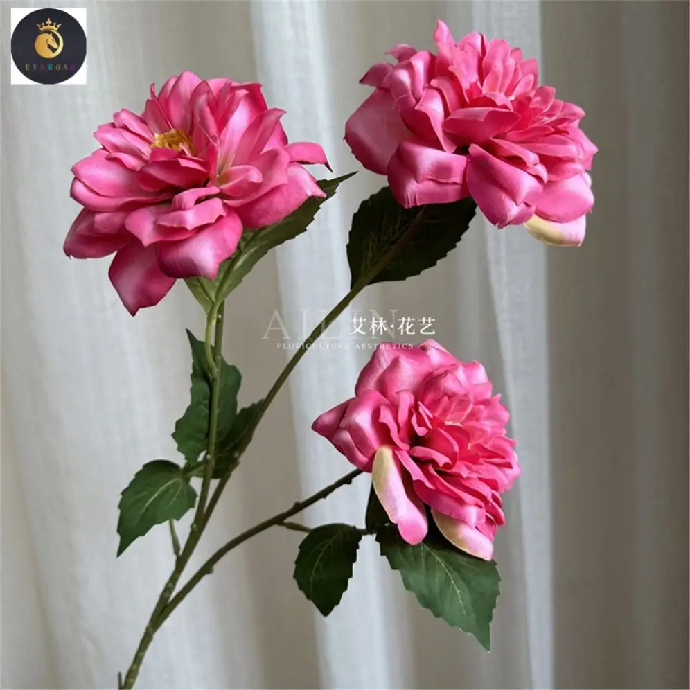 2023 Fu Bucket Lunar New Year Flower Pink National Trendy Style Rose Pink Butterfly Orchid Hydrangea