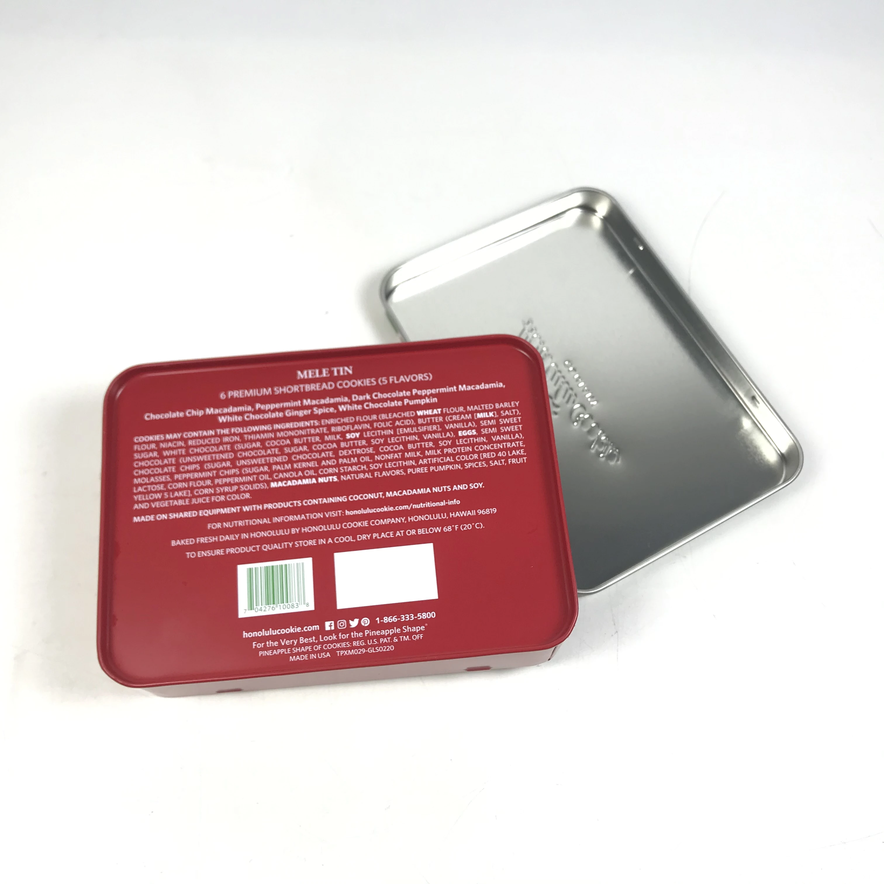 Empty round food grade candy chocolate packaging metal tin can printed christmas small round cookie tin boxes with lids