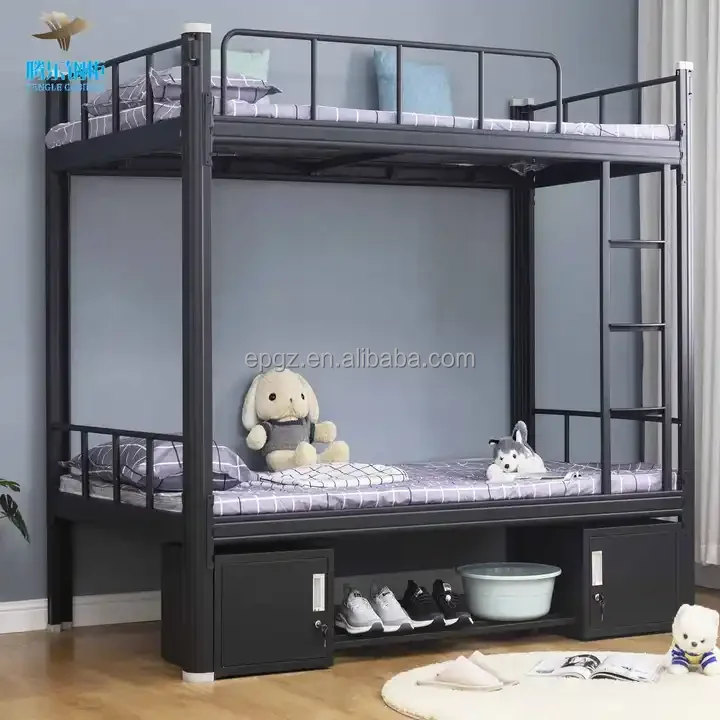 Modern New Design Hot Sale School Dormitory Hostel Bunk Bed Bedroom Furniture Set