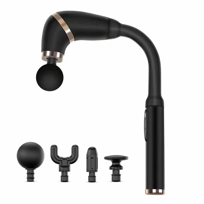 Factory Customized Deep Tissue Body Massage Gun with Extended Handle, U-Shaped Back Massager for Body Pain Relief