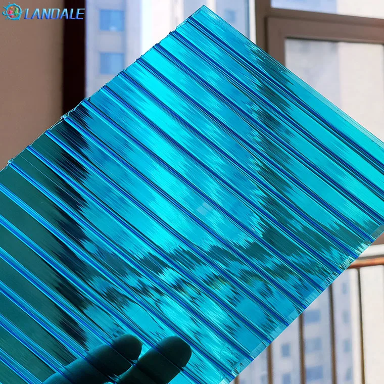 6mm 8mm 10mm UV extruded transparent honeycomb hollow polycarbonate sheet greenhouse garden roof popular