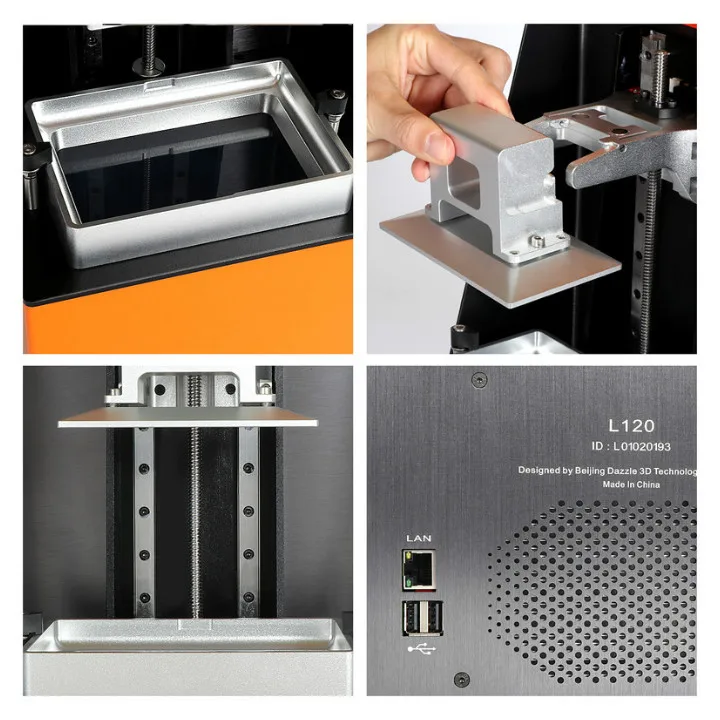 Professional 3D printer Dazzle Dazz 3D L120 Pro for jewelry bracelet and rings direct casting and rubber moulding