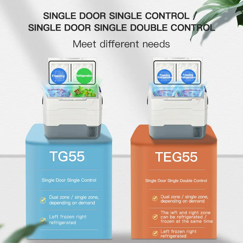 Small Outdoor Freezer Compressor Refrigeration Car Home Dual-Purpose Freezing  Refrigeration 12V24V Car Refrigerator