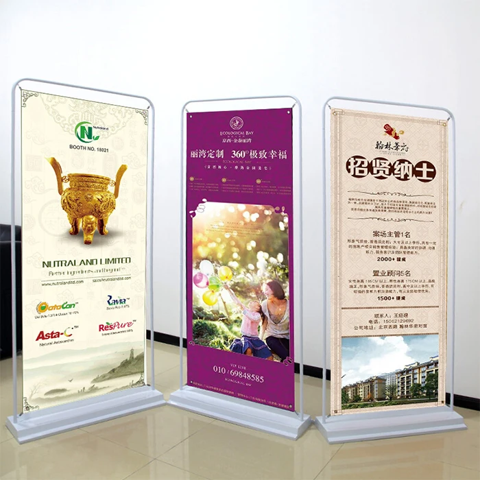 Easy Up And Folding Roll Up Horizontal Banner Stand Cheap Standard Size Of Roll Up Banner From Factory
