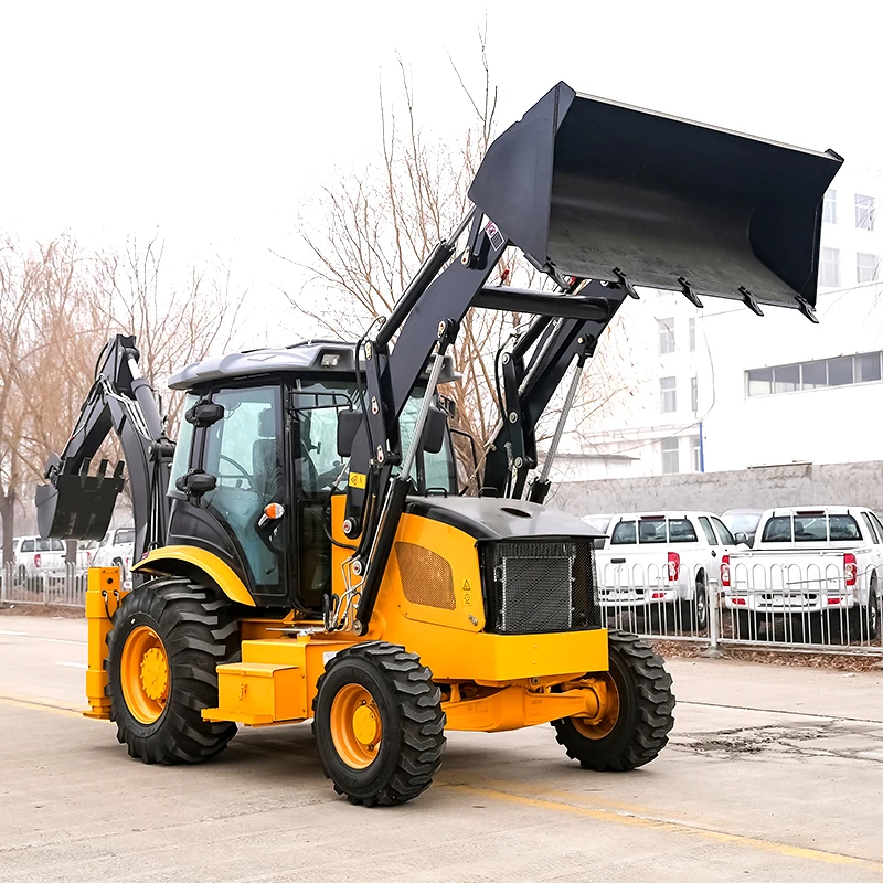 Cheap New Diesel CE Epa Engine Large Mini Retroexcavadora Farm Tractor Backhoe Excavator Loader 4x4 Backhoe