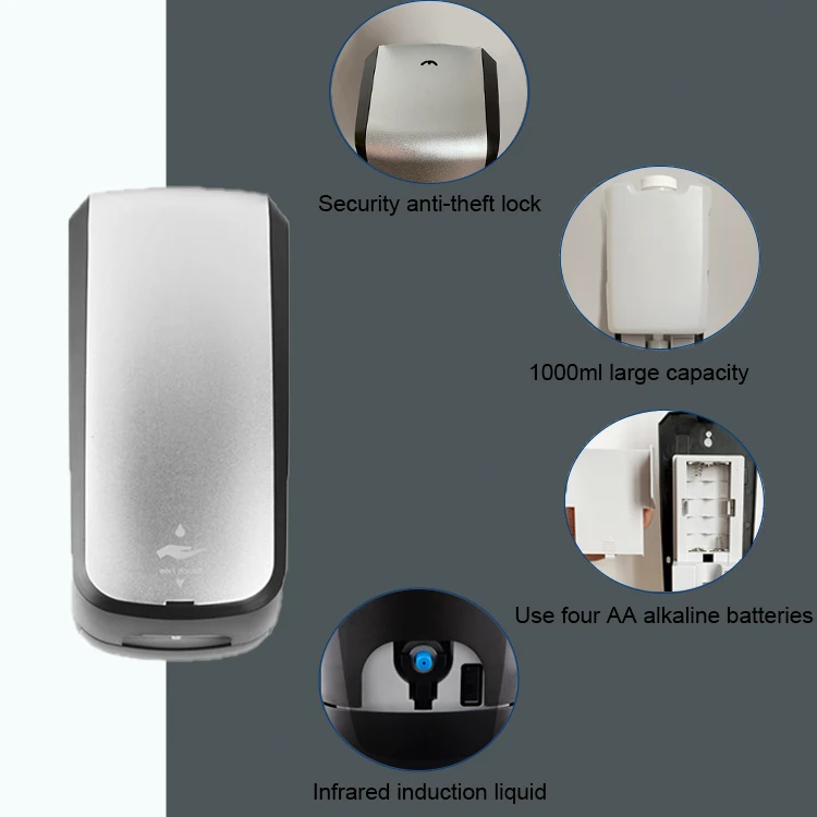 Infrared Touch-Free Stainless Steel Sensor Liquid Soap Dispenser Automatic Hand Sanitizer