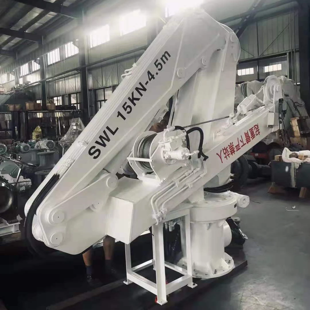 
Marine deck foldable crane/folding arm crane 