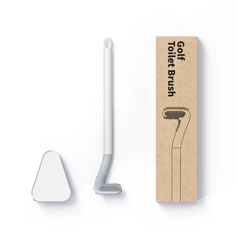 Креативная настенная Чистящая Щетка для туалета с держателем силиконовая туалетная щетка