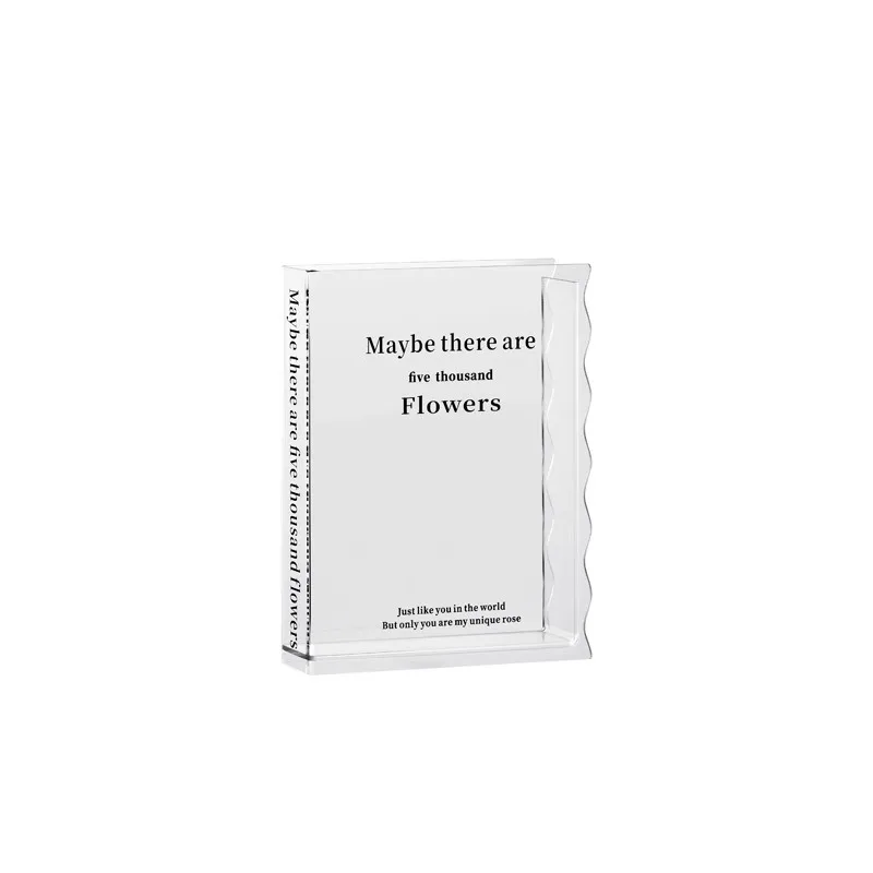 Прозрачная акриловая книга Цветочная ваза акрил