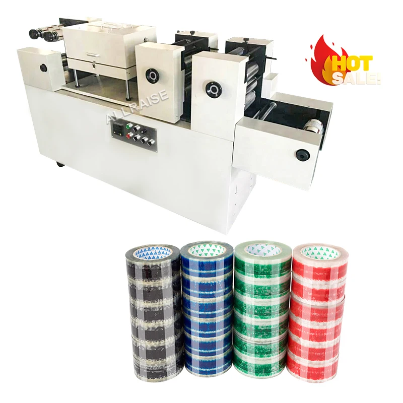 Factory Price 2 Color Flexo Tape Printer Bopp Adhesive Tape Printing Machine Packaging Tape Printing Machine
