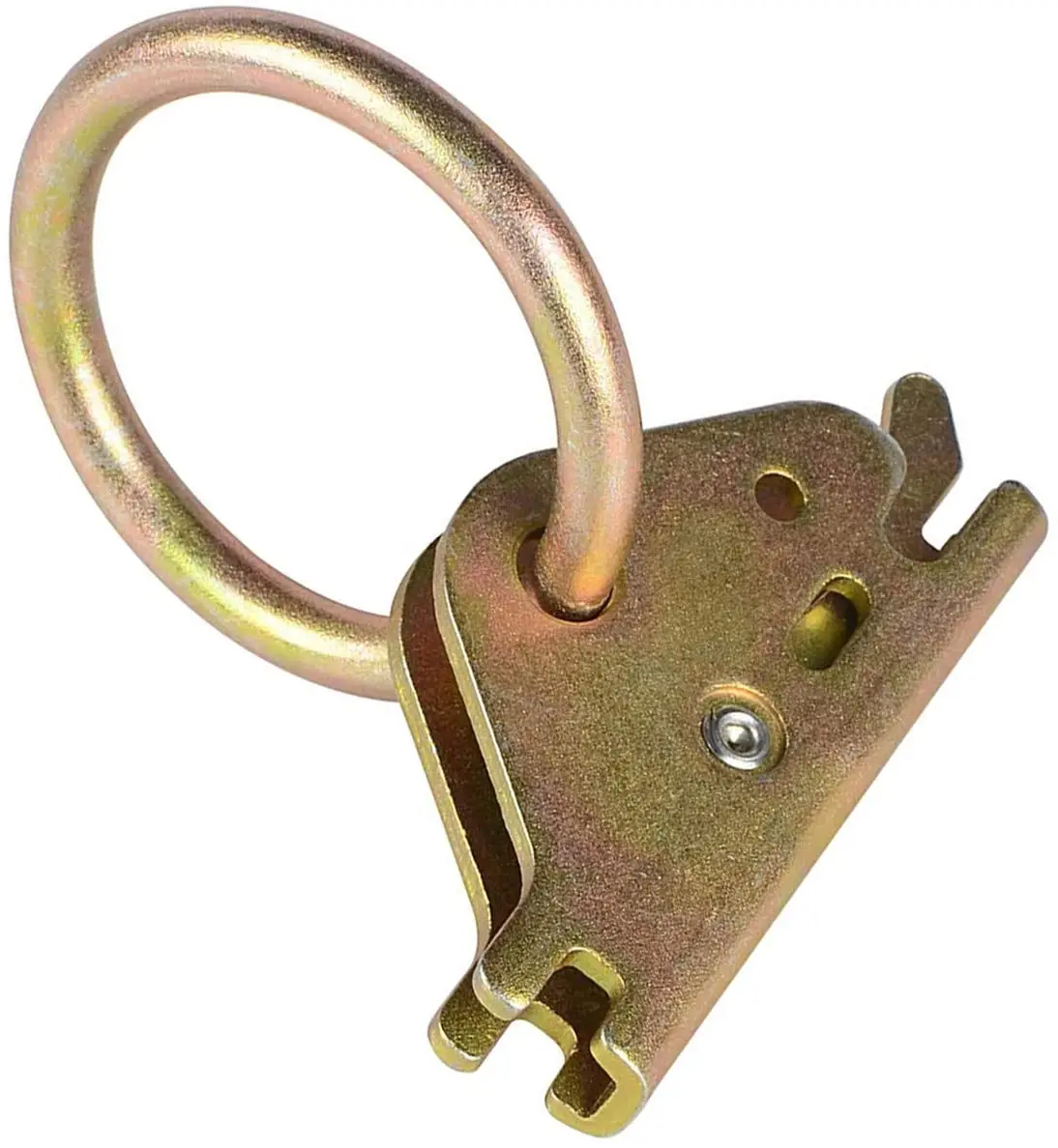 
10 pcs/set Steel E-Track O Ring Tie-Down Anchors Cargo Loads in Flatbeds Trailers Van Trucks Pickups Tie Down 