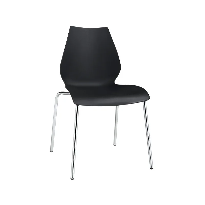 Hot Sale Metal Frame Fabric Armless Stacking Office Chair Stackable Visitor Training Staff Used Conference Room Guest Chair