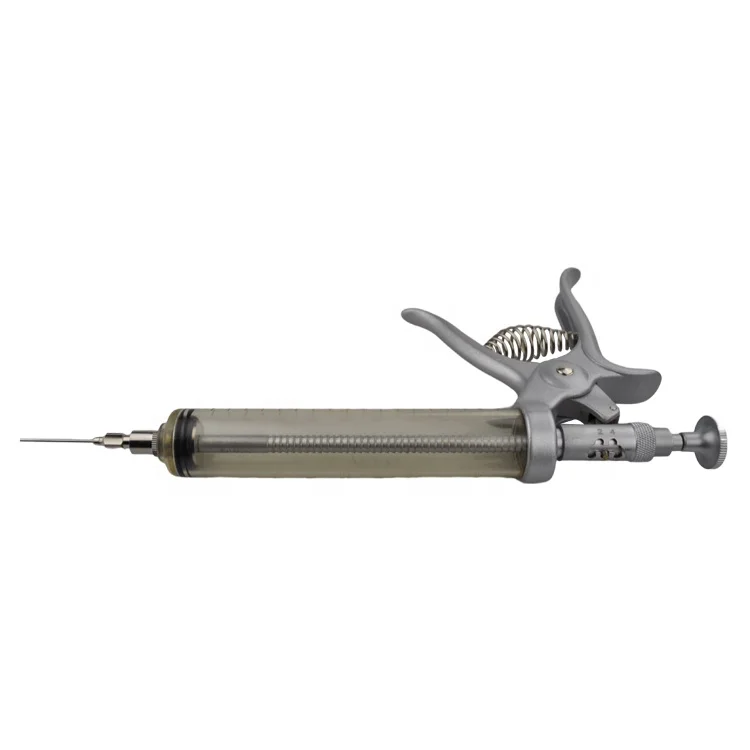 Vaccine Injector Livestock Multidose Automatic Adjustable Dose Gun Syringe