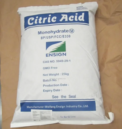 Food Grade Citric Acid 30-100 Mesh