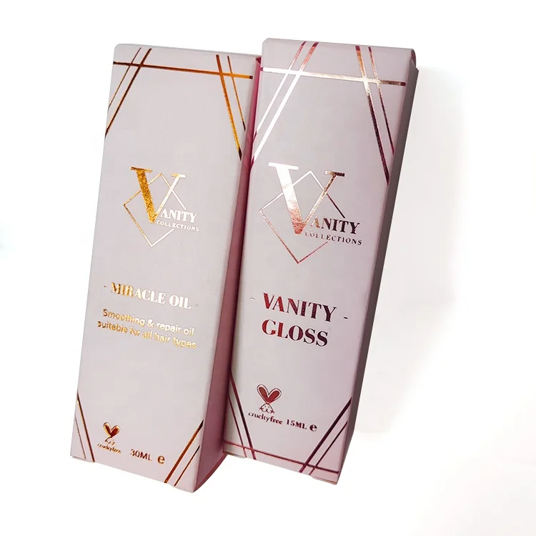 CS-148 Custom design printing white cosmetic packing boxes box for discharge makeup oil and skin care packaging