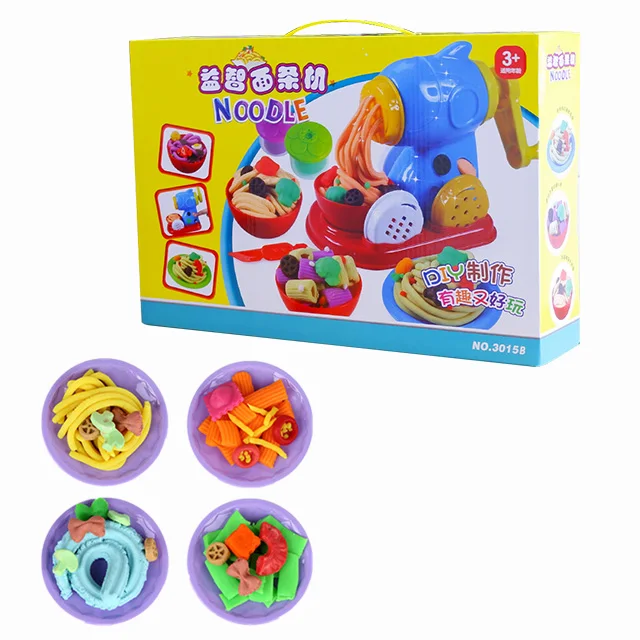 Kids air clay Toys Noodles Making Machine Municorn slime kit Playdough Kitchen tool set toy
