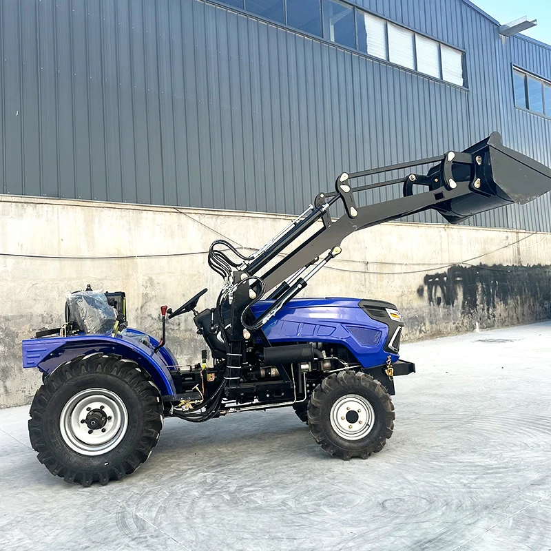 Agricultural Walking Power Tractor Trailer Four Wheel Tractor 60HP ripper for tractor farming