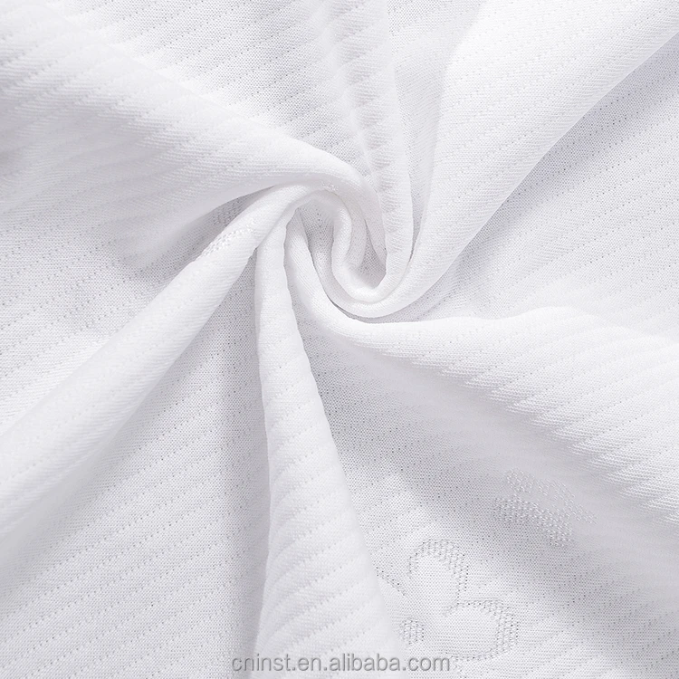 Индивидуальные белые стеганые 100% полиэфирные трикотажные жаккардовые матрацовые ткани