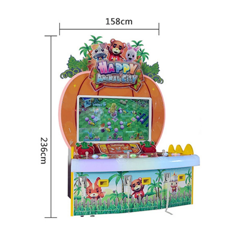 Wholesale Coin Operated Indoor Crazy Animals Lottery Amusement Ticket Redemption Game Machine For Sale