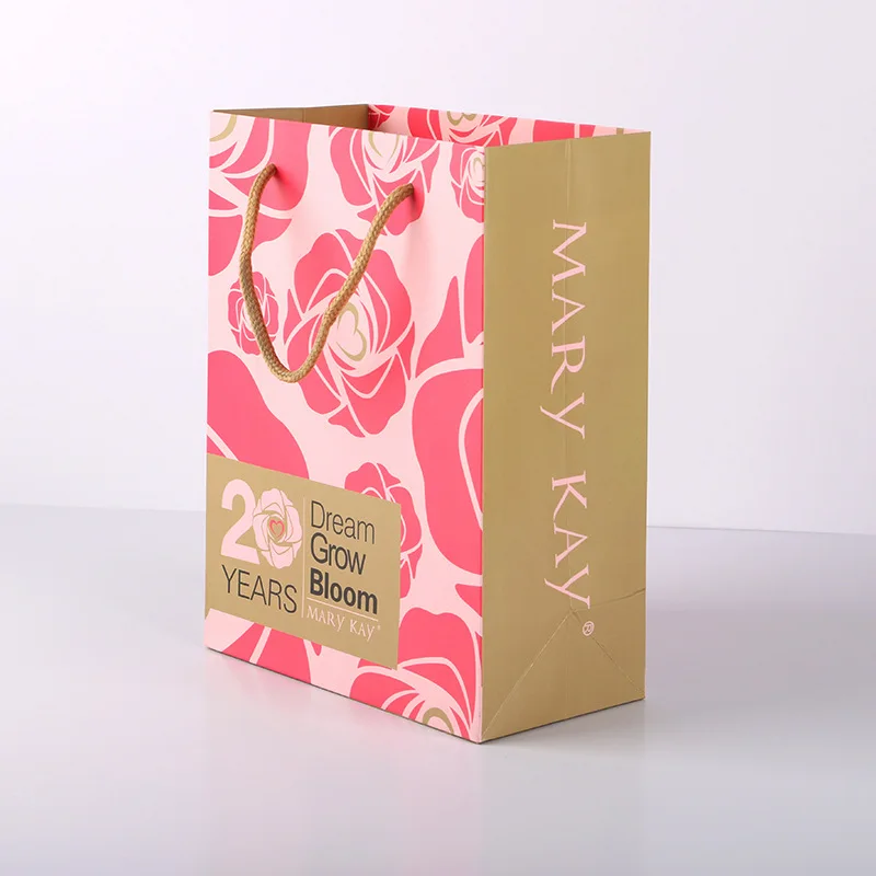 Factory promotional eco friendly custom printed washable Kraft paper bag